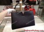 Top Class Knockoff Louis Vuitton CAPUCINES BB Lady Black Handbag for low price